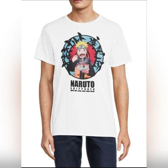 Reason Naruto Shippuden Graphic Tee M NWT White - Picture 1 of 8